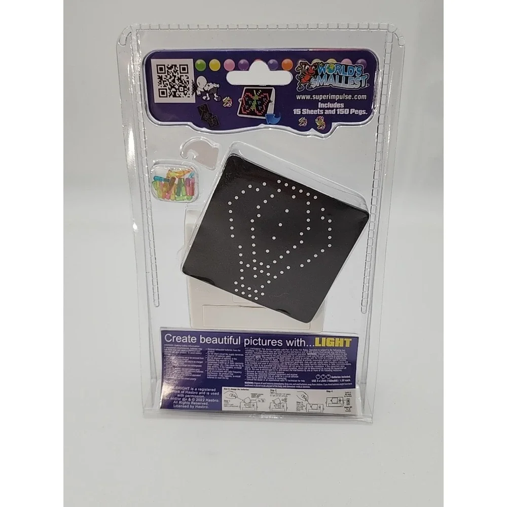 NIP Hasbro's World's‎ Smallest LITE-BRITE #545 Actually Works!